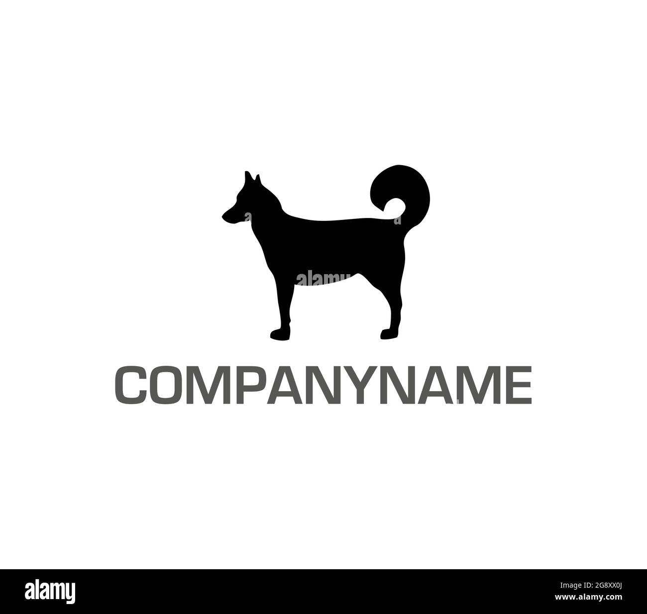 Shape of a big dog. Ready logo Stock Vector Image & Art - Alamy