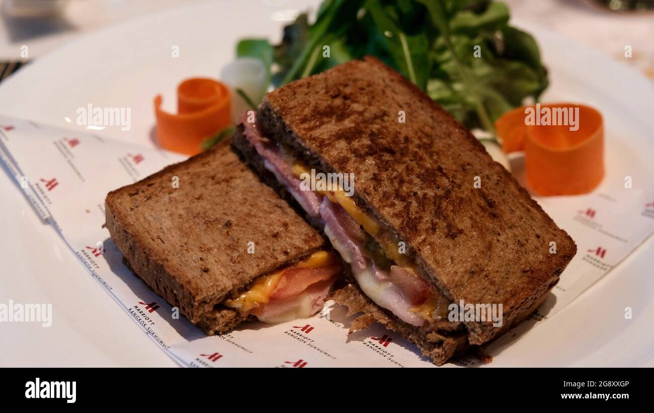 Ham sandwich brown bread hires stock photography and images Alamy