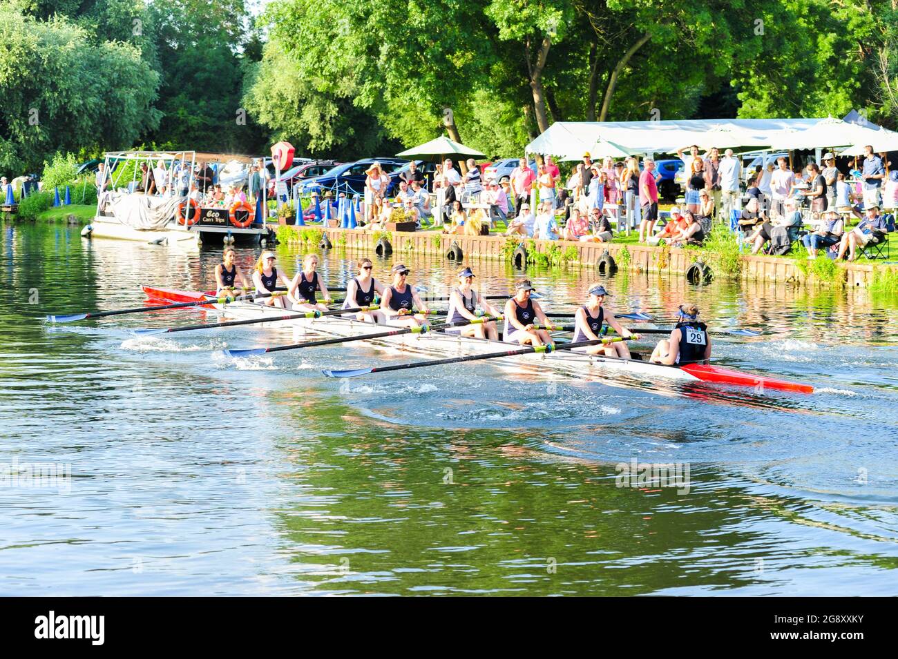 cambridge, Uk, England, 22072021, Cambridge town bumps takes place