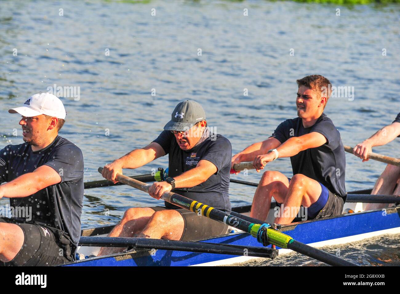cambridge, Uk, England, 22072021, Cambridge town bumps takes place