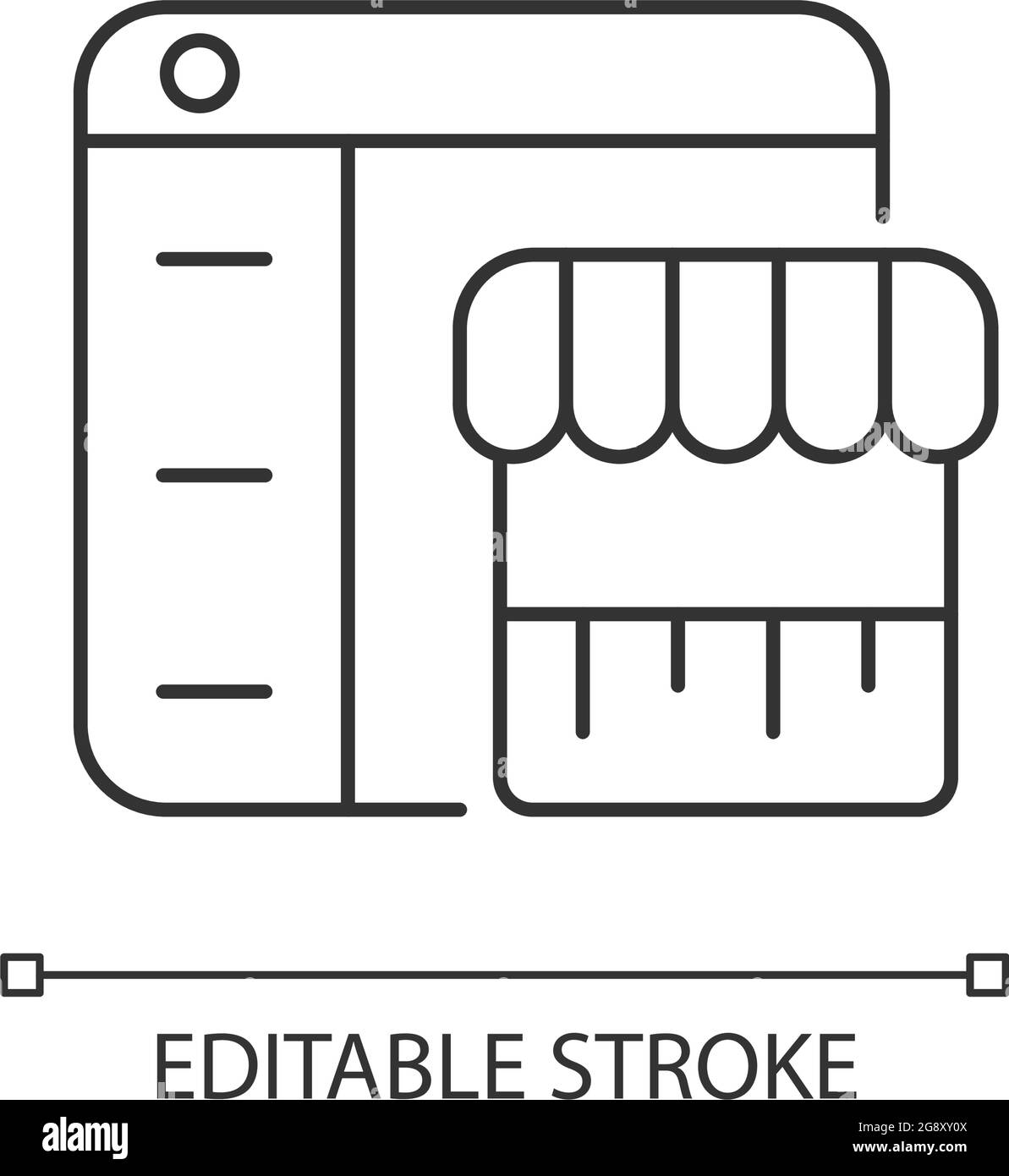 Online marketplace linear icon Stock Vector Image & Art - Alamy
