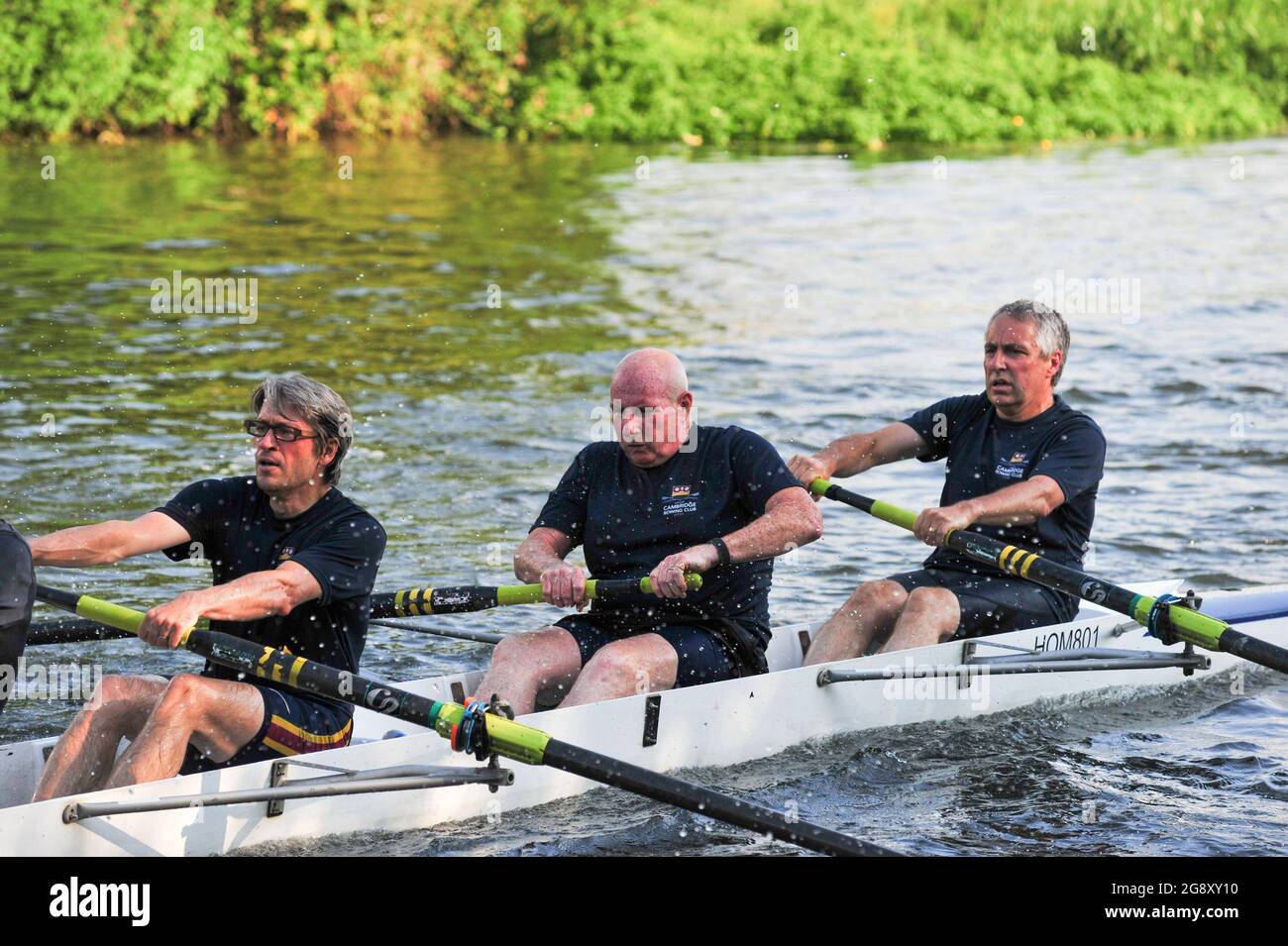 cambridge, Uk, England, 22072021, Cambridge town bumps takes place