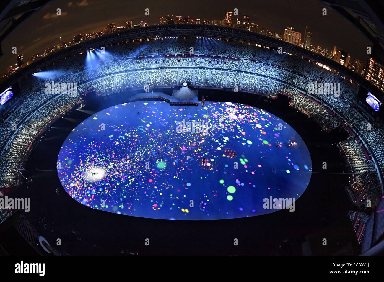 Tokyo, Japan. July 23 2021 The Tokyo Olympics opening ceremony is held