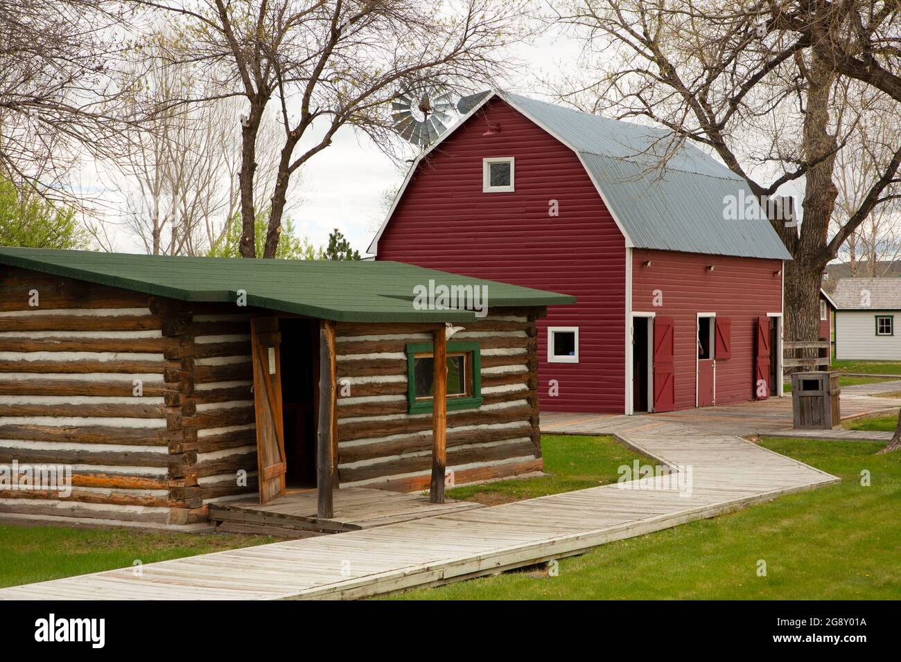 Big Horn County's historical museum showcase.