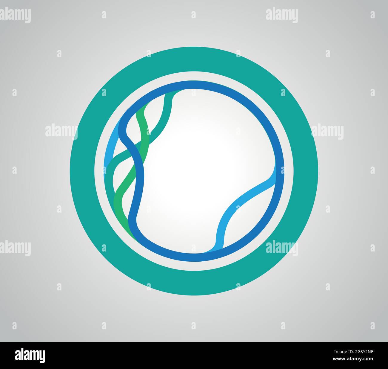 Swirling water. Clean and washing and laundry logo Stock Vector