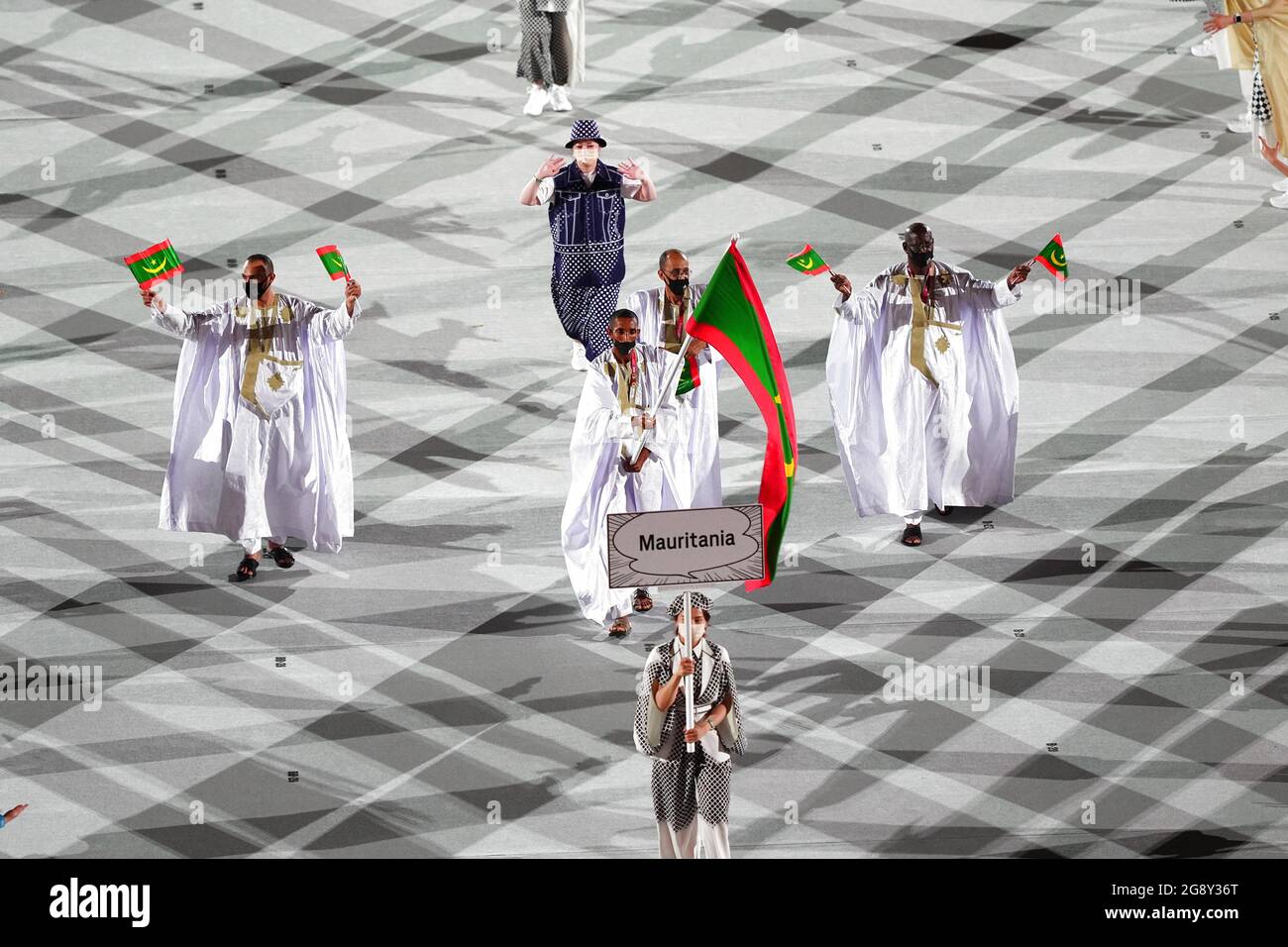 Tokyo, Japan. 23rd July, 2021. Olympic delegation of Mauritania parade