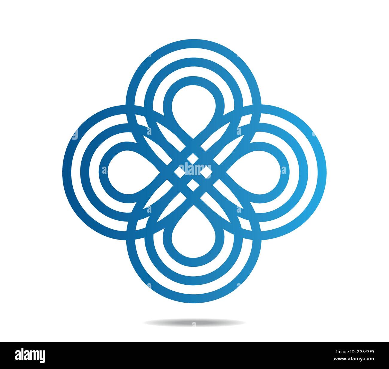 Crossed loops stock vector images alamy