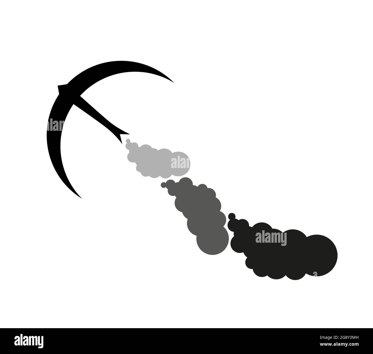 Swallow flying through polluted air Stock Vector Image & Art - Alamy