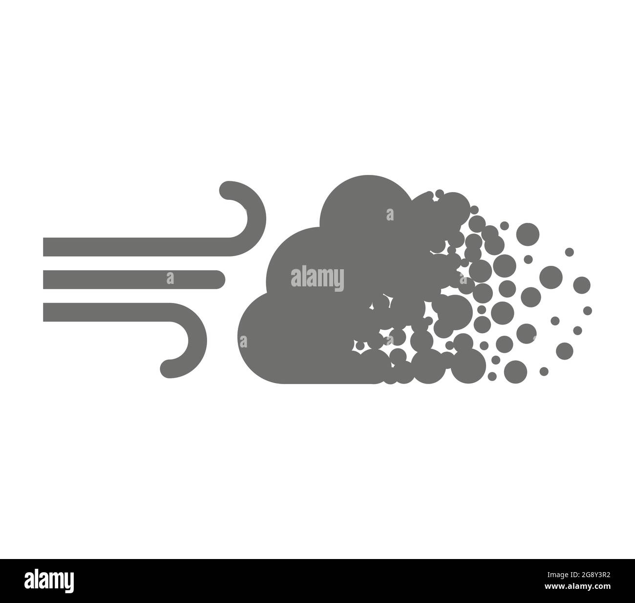 Windy cloud cartoon Cut Out Stock Images & Pictures - Alamy