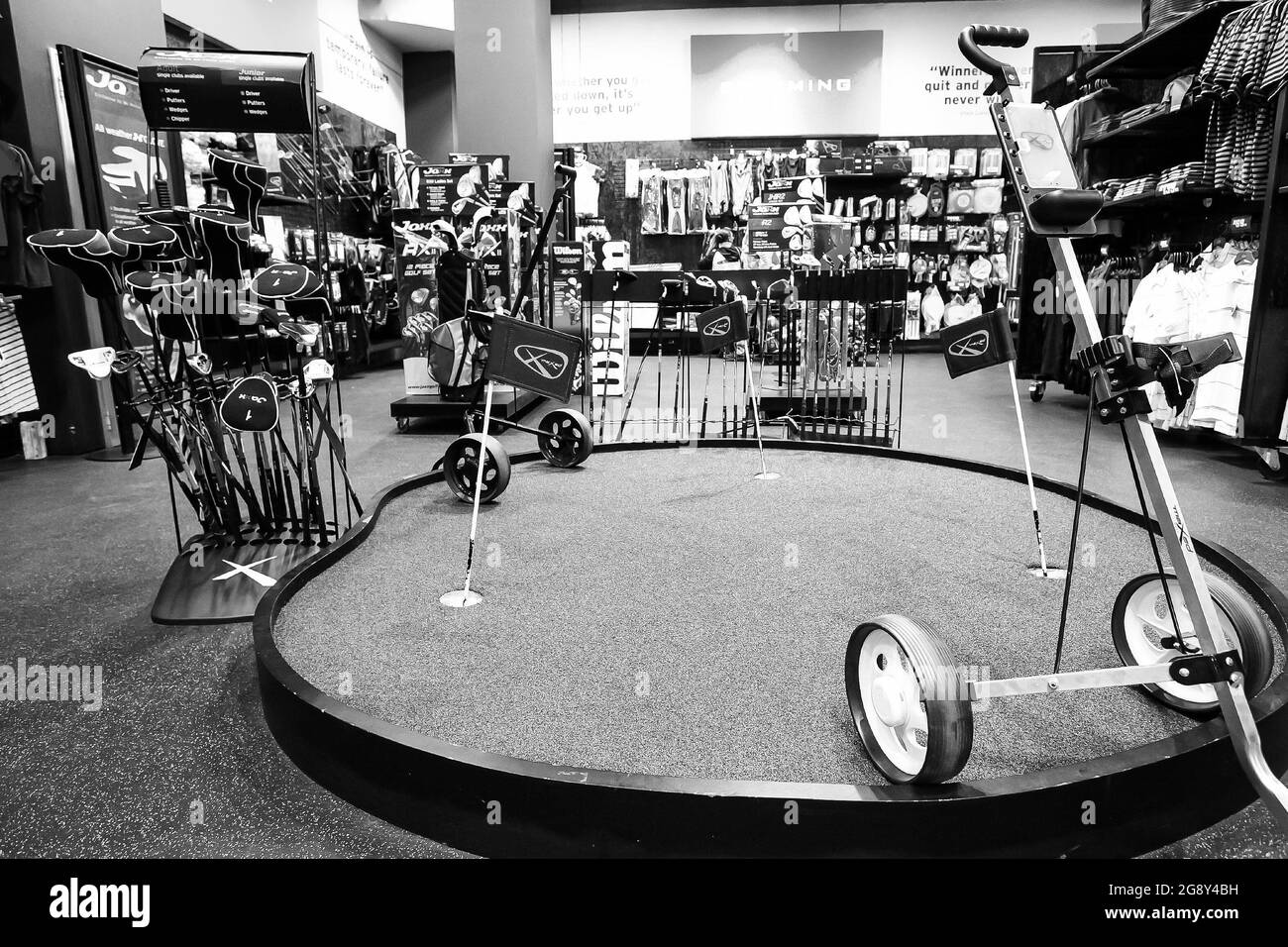 JOHANNESBURG, SOUTH AFRICA - Jan 06, 2021: A sports equipment store in a mall Stock Photo