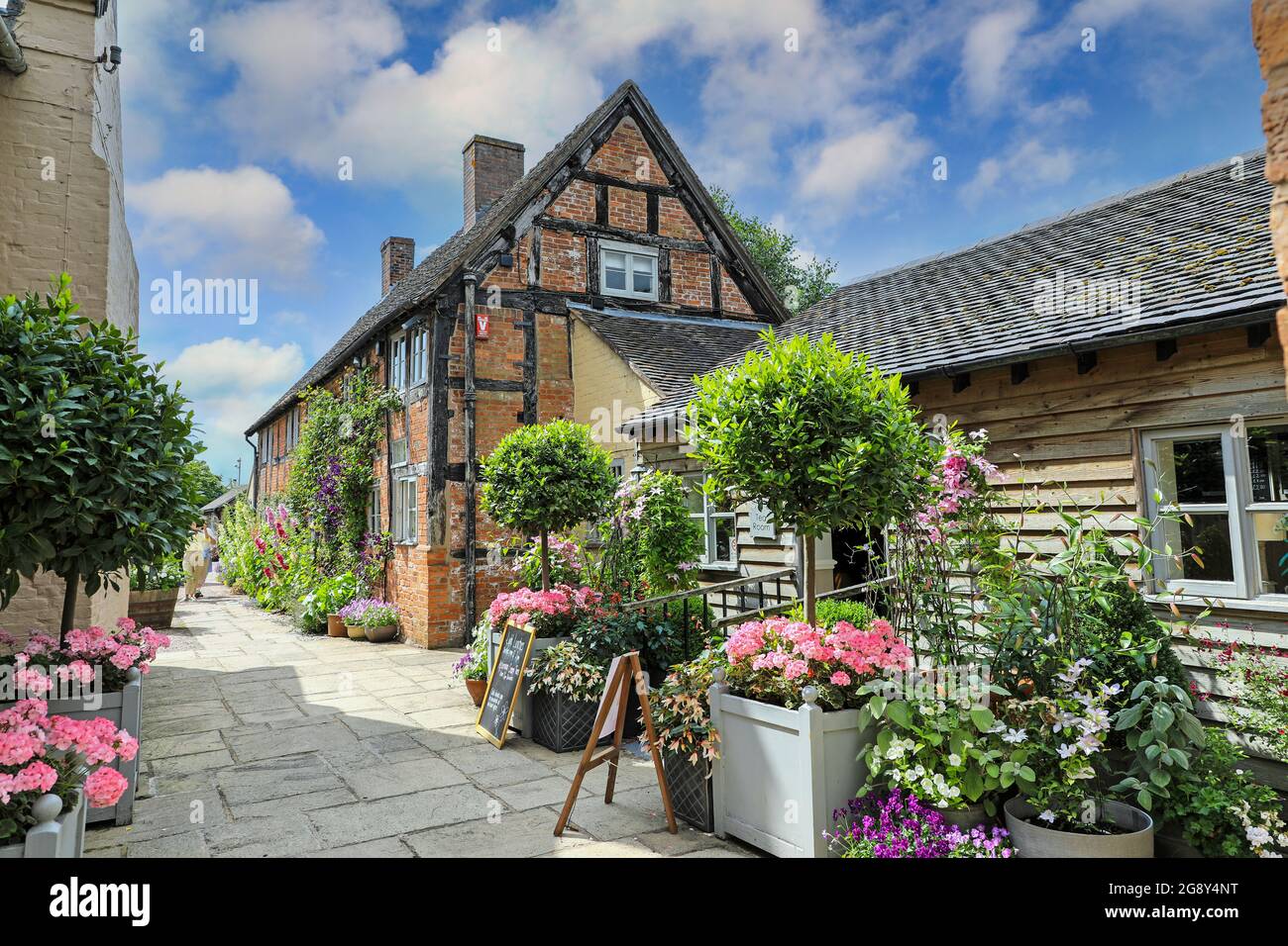 The Tea Rooms at Wollerton Old Hall Gardens, garden, Wollerton, Market
