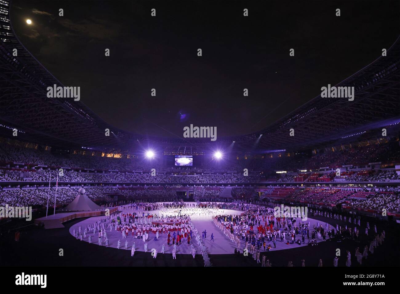 Tokyo, Japan. 23rd July, 2021. Athletes take center stage during the