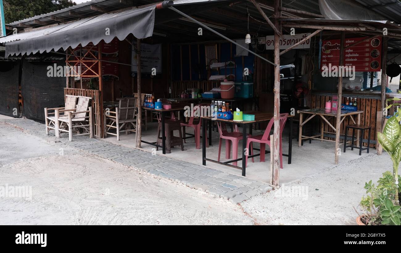 Unseen out of the way Desolate Back Soi of North Central Pattaya Thailand Stock Photo