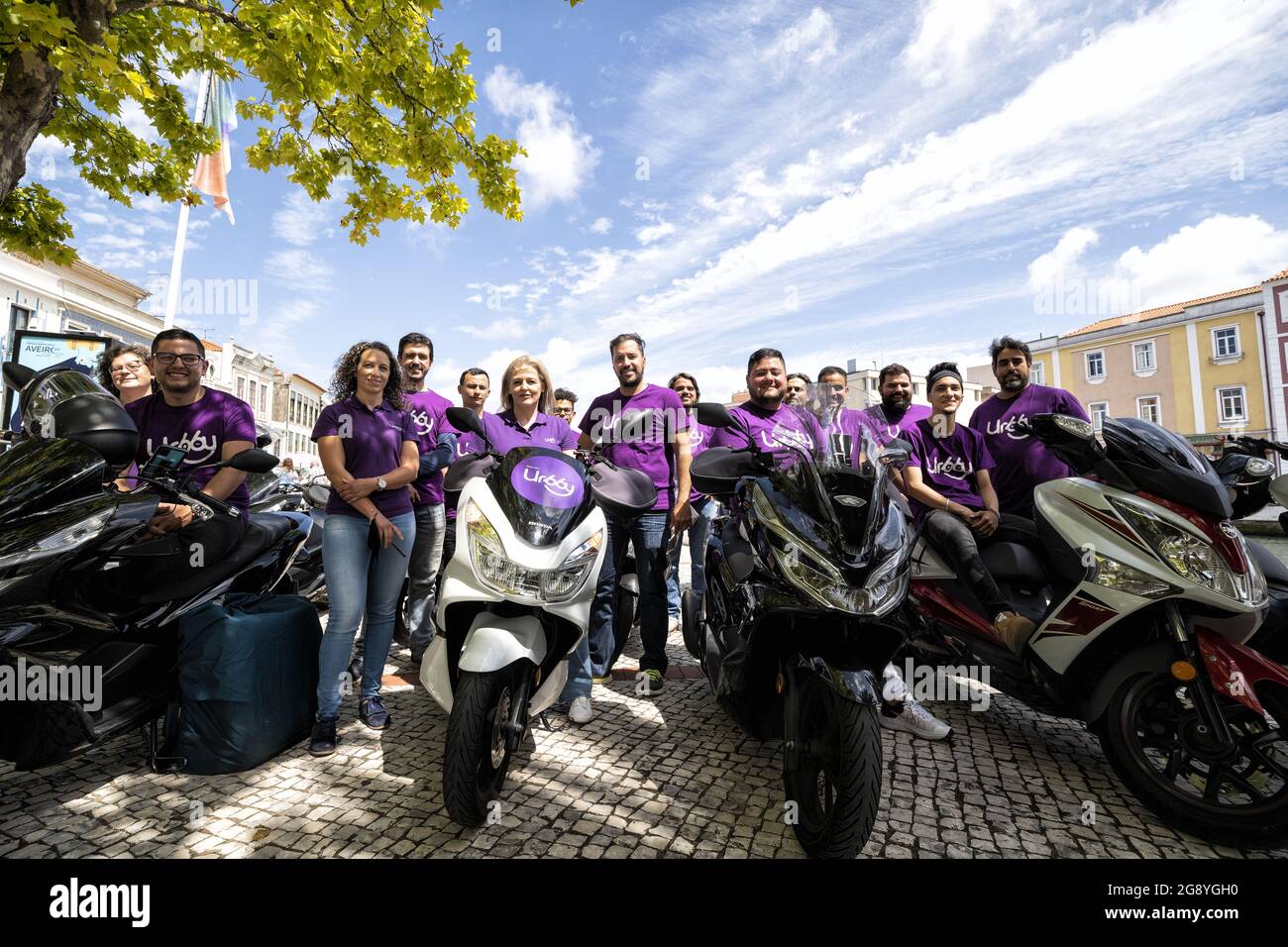 Aveiro, 07232021 - Solange Rocha, founder of Urbby, a new delivery  platform that aims to support small shopkeepers and hires their couriers.  (Maria João GalaGlobal ImagesSipa USA Stock Photo - Alamy
