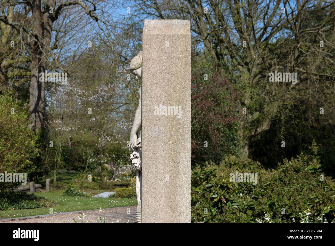 Side View Tombstone Jan Albregt At Amsterdam The Netherlands 7-4-2020 Stock Photo