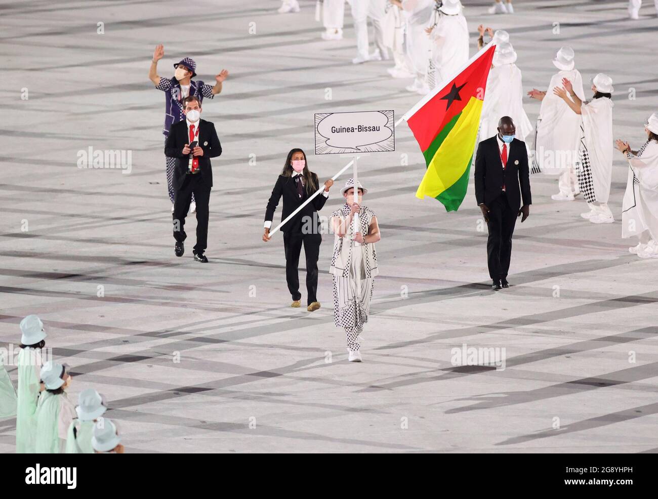 Tokyo, Japan. 23rd July, 2021. Olympic delegation of Guinea-Bissau
