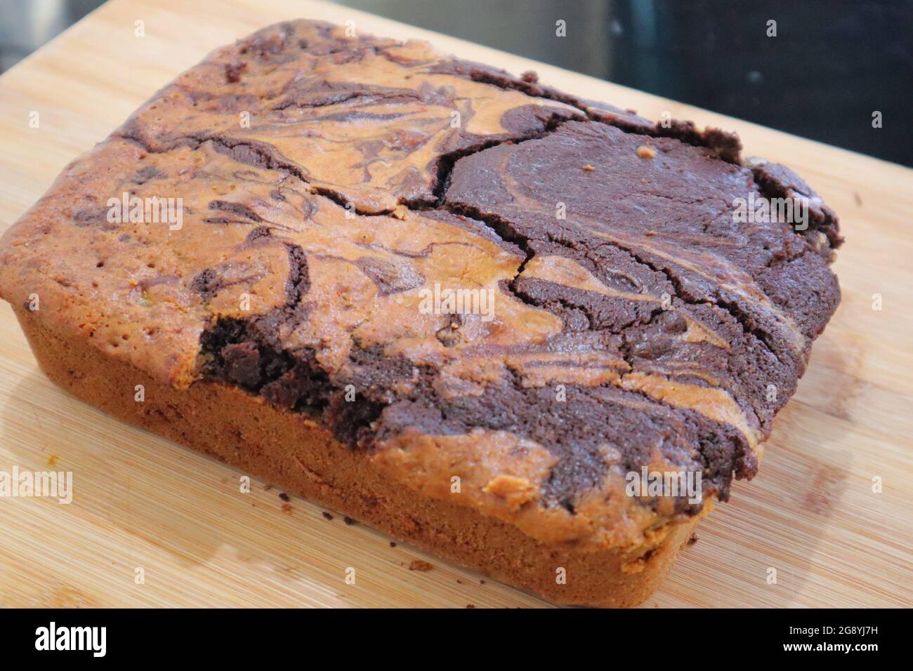 Chocolate sponge cake Stock Photo - Alamy