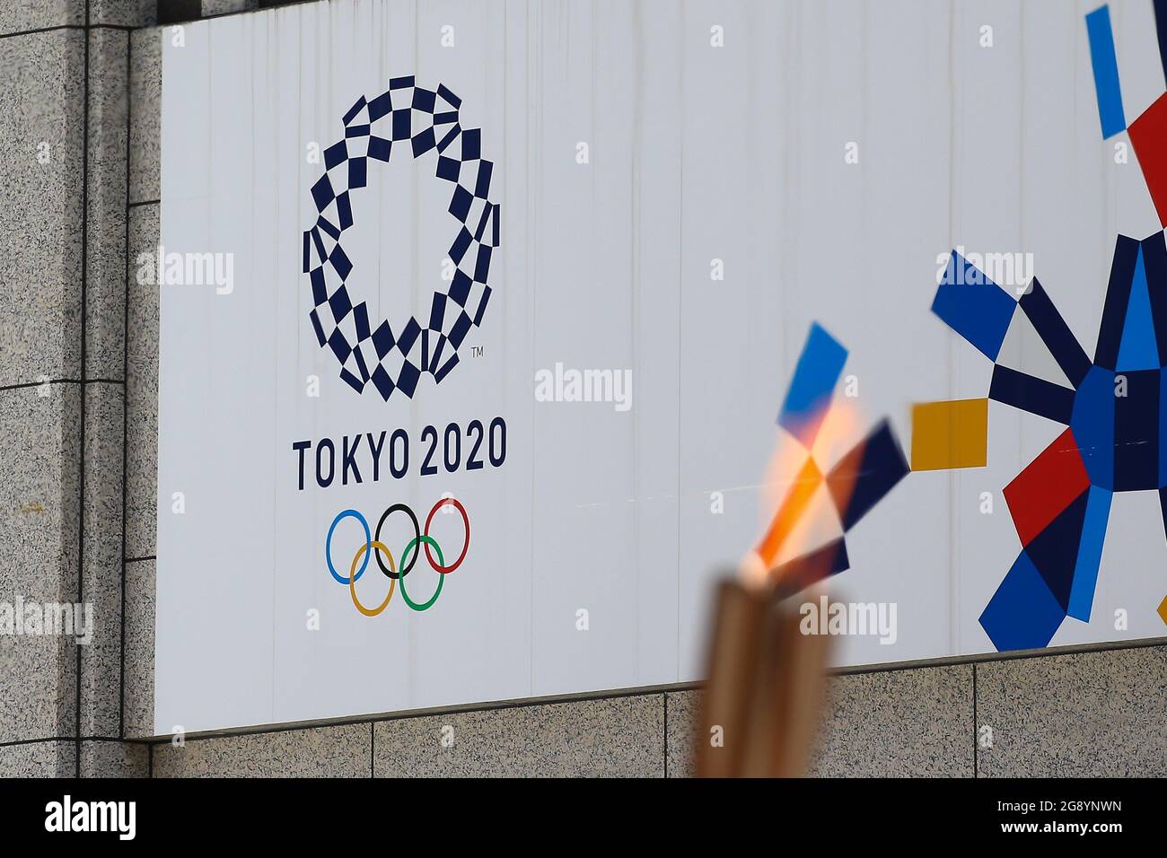 Tokyo, Japan. 23rd July, 2021. The Arrival Ceremony Of The "Tokyo 2020 ...