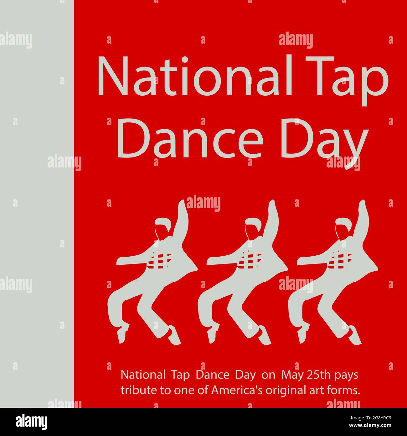 National Tap Dance Day on May 25th pays tribute to one of America's original art forms. Stock Vector