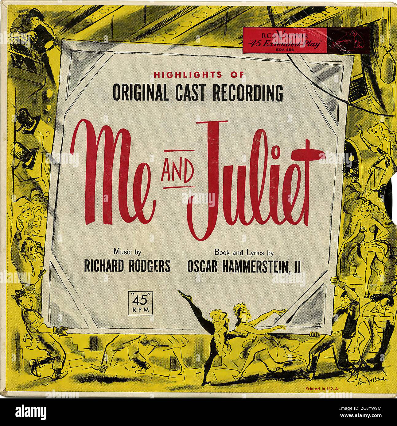 Me and Juliet -  Vintage Vinyl Record Cover Stock Photo