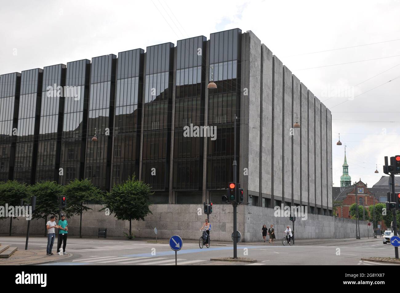 Copenhagen, Denmark.23 July 2021, Denmark's national bank buiding in