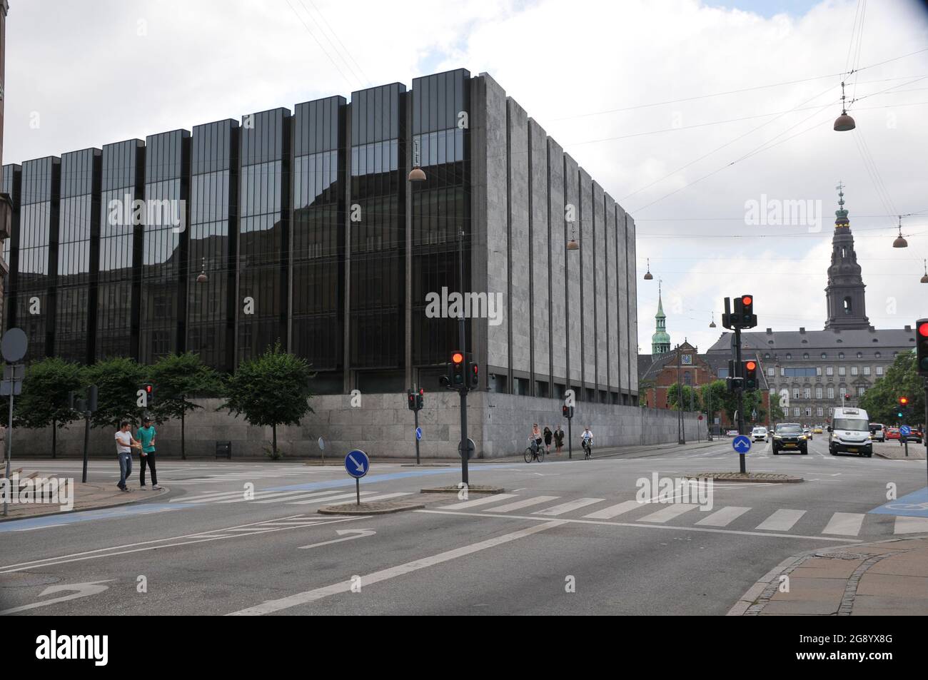 Copenhagen, Denmark.23 July 2021, Denmark's national bank buiding in