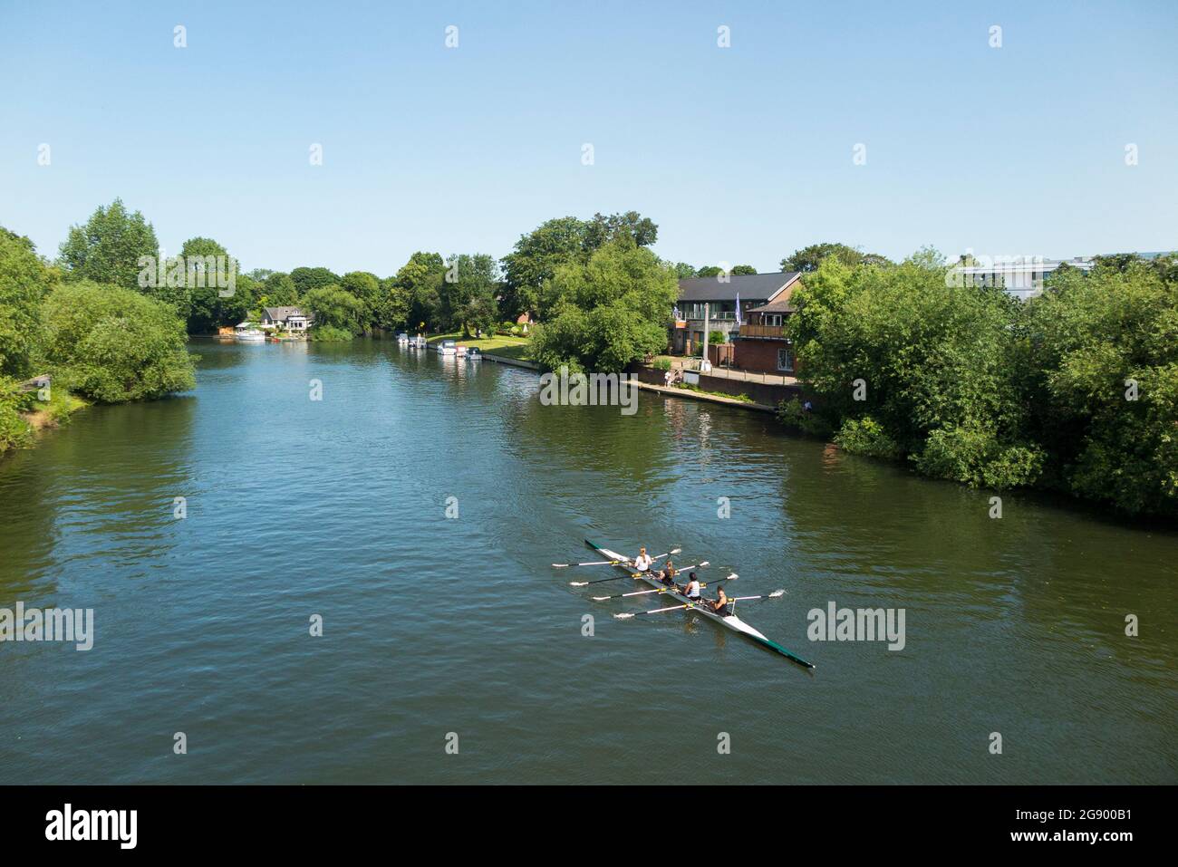 The River Thames at Staines upon Thames, as seen from Staines Bridge on