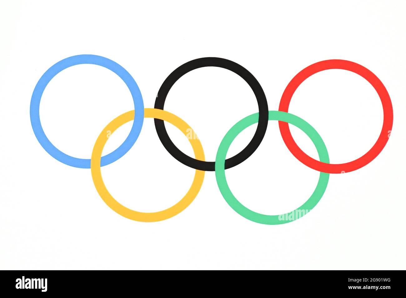 Sapporo, Japan. 21st July, 2021. Olympic logo with the 5 rings during the Women's Olympic Football Tournament Tokyo 2020 match between Great Britain and Chile at Sapporo Dome in Sapporo, Japan. Credit: SPP Sport Press Photo. /Alamy Live News Stock Photo