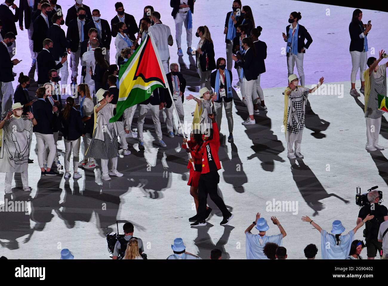 Tokyo, Japan . 23rd July, 2021. Guyana delegation (GUY), JULY 23, 2021