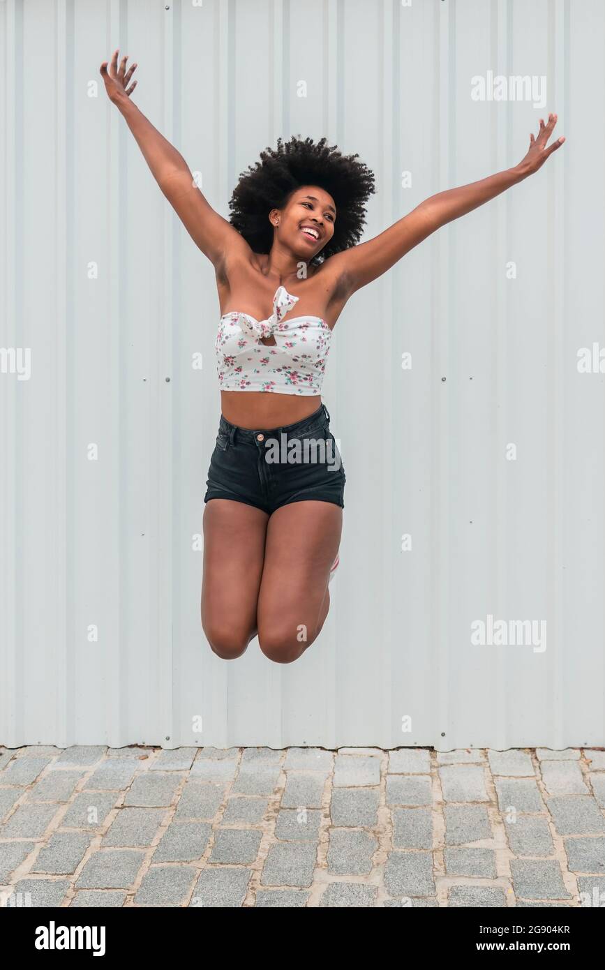 Carefree african ethnicity woman hi-res stock photography and images ...