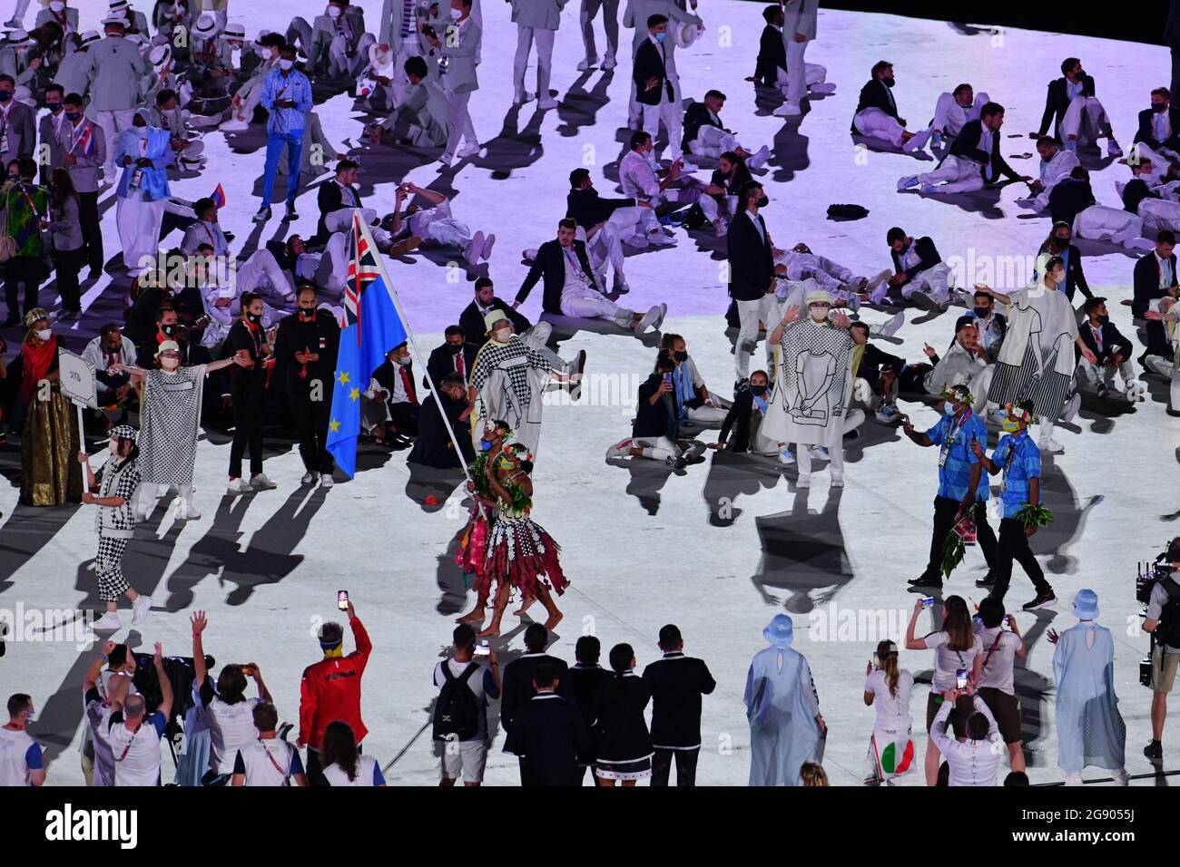 Tokyo, Japan . 23rd July, 2021. Tuvalu delegation (TUV), JULY 23, 2021