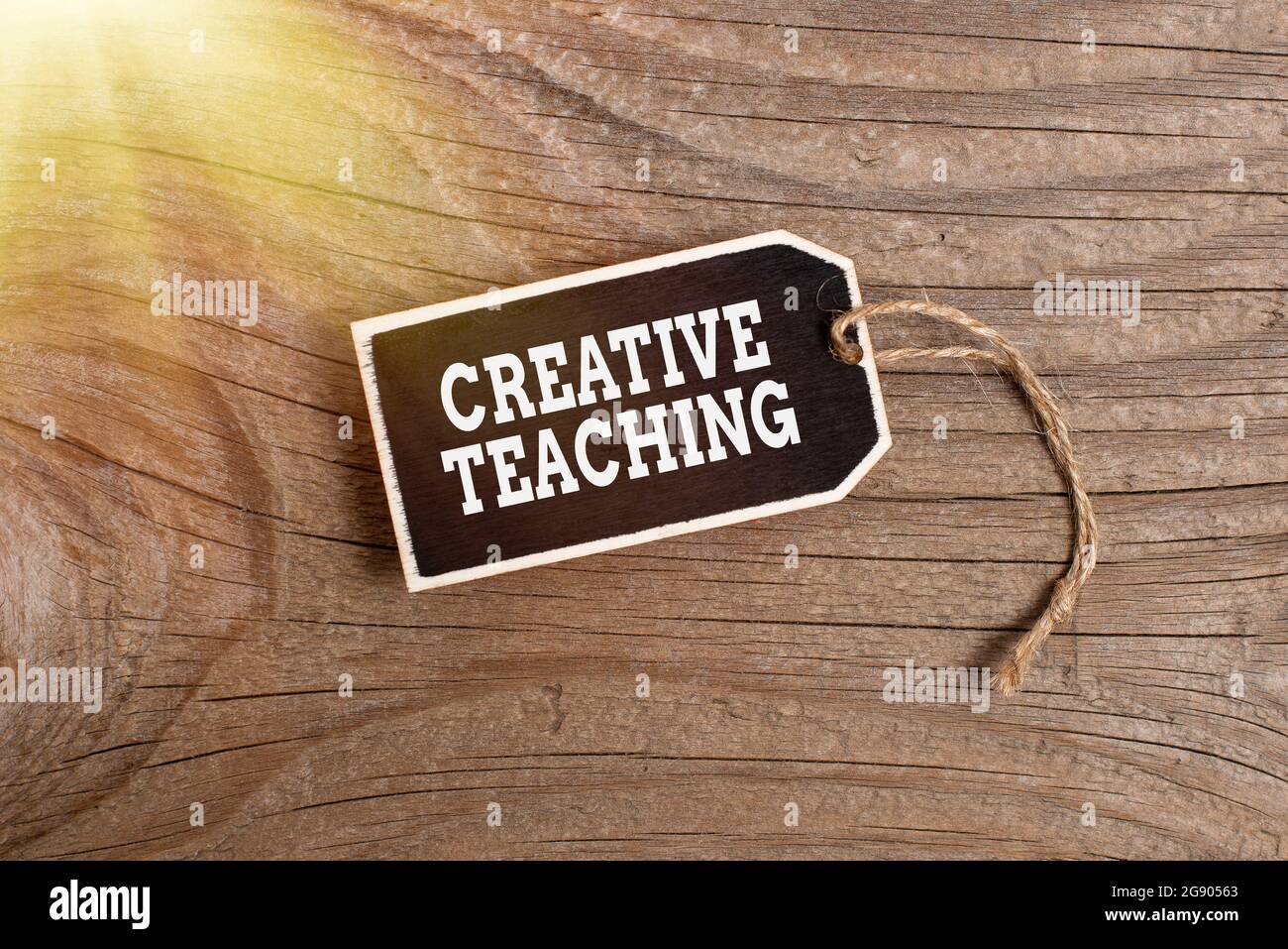 Conceptual display Creative Teaching. Business overview making ...