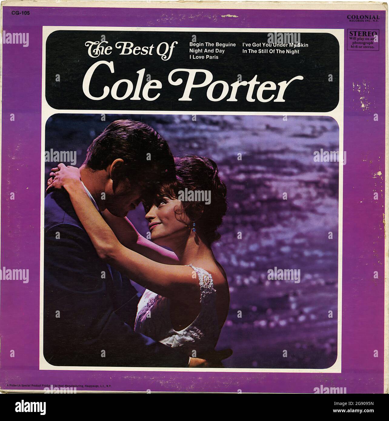The Best Of Cole Porter -  Vintage Vinyl Record Cover Stock Photo