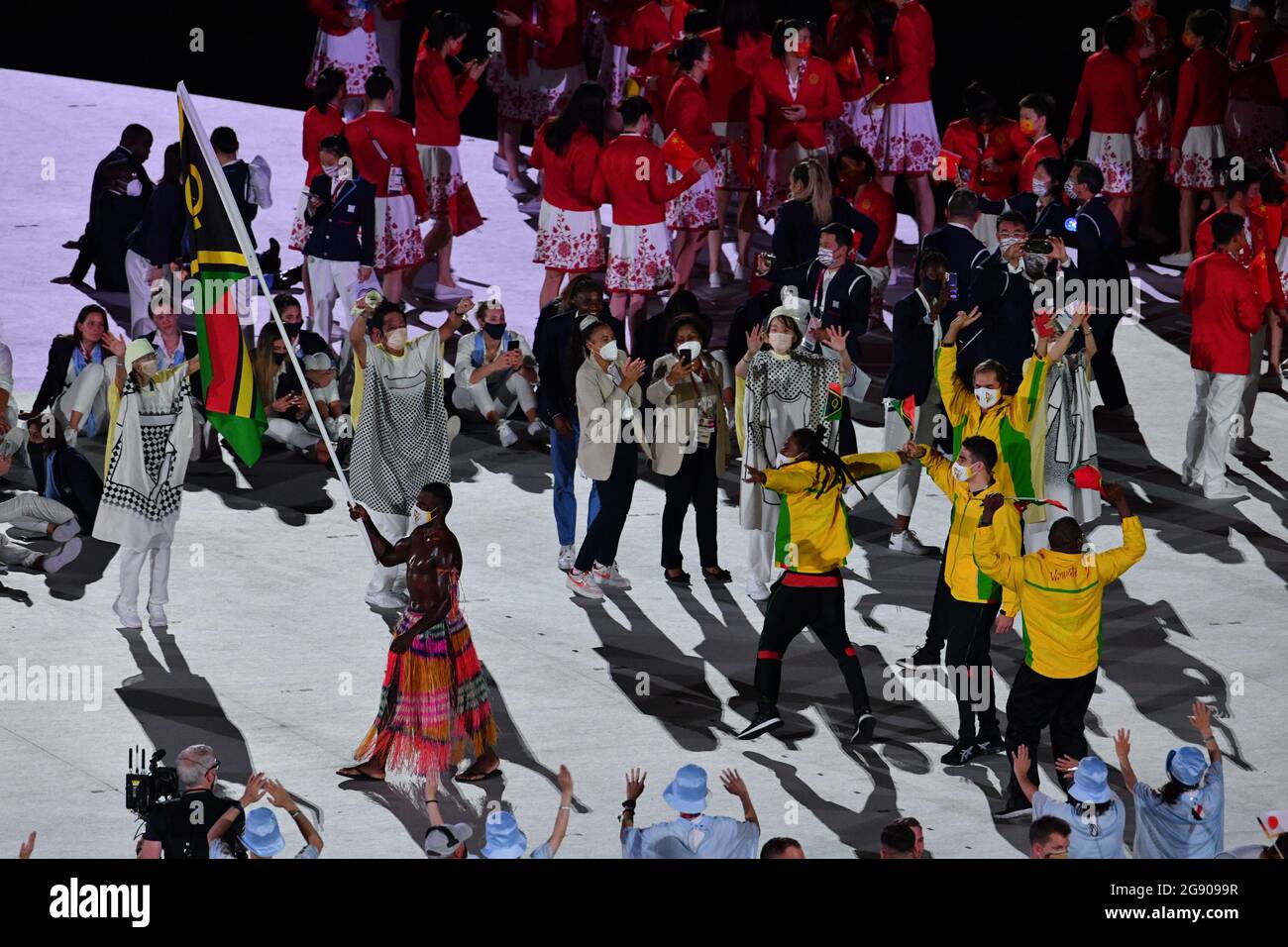 Tokyo, Japan . 23rd July, 2021. Vanuatu delegation (VAN), JULY 23, 2021