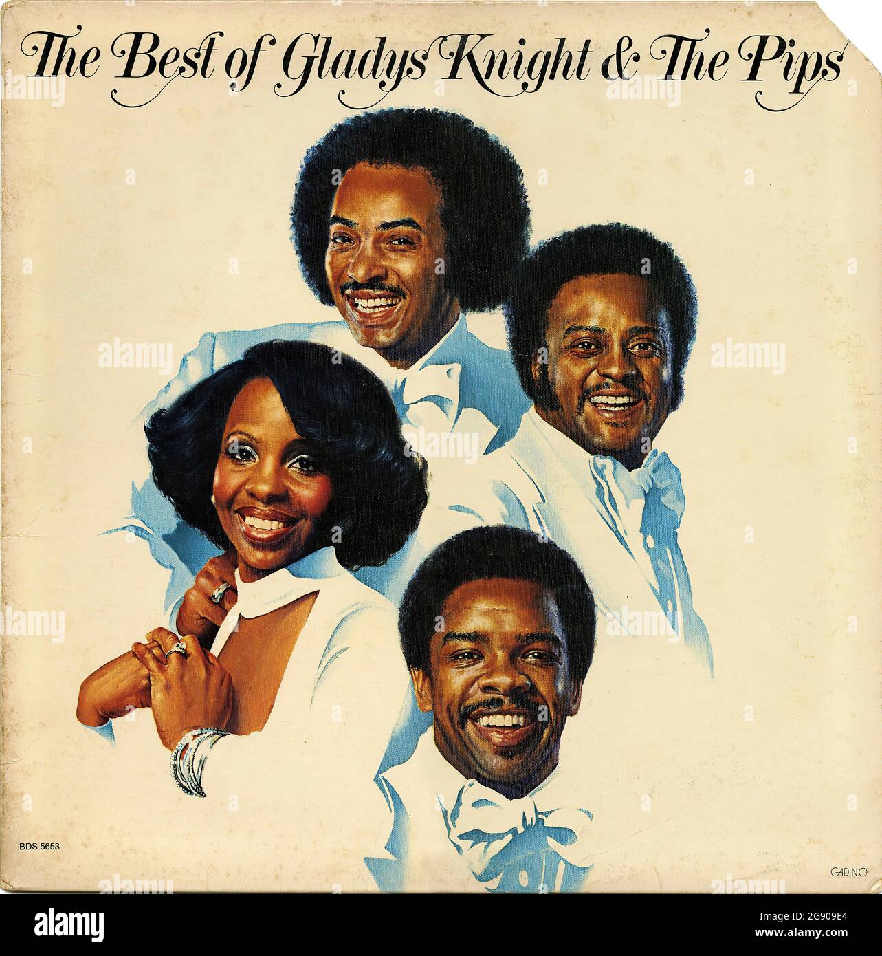 The Best Of Gladys Knight And The Pips -  Vintage Vinyl Record Cover Stock Photo