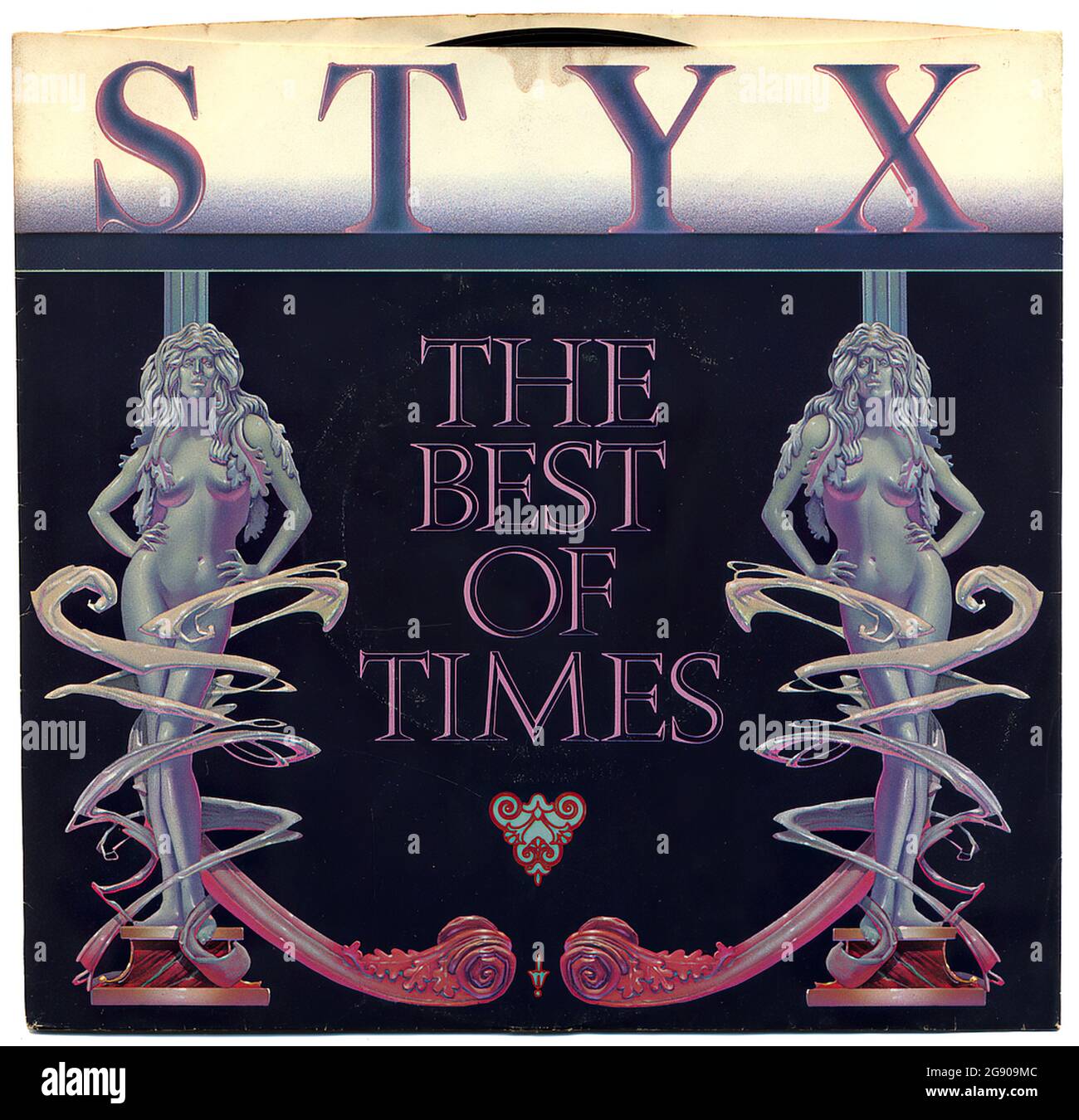 The Best Of Times, Styx - Vintage Vinyl Record Cover Stock Photo