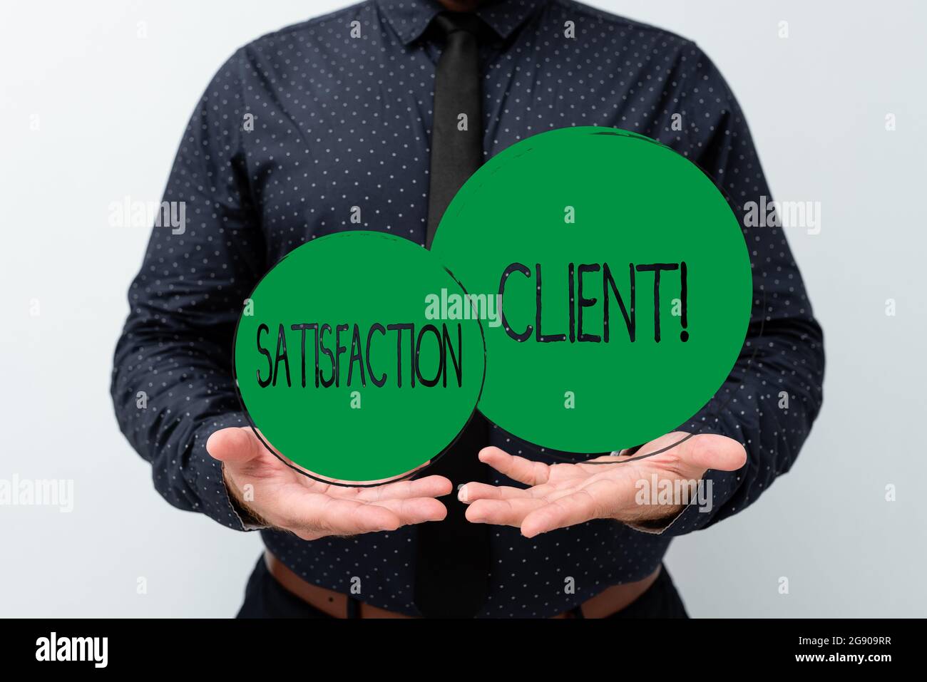 Handwriting text Satisfaction Client. Business overview benefits which ...