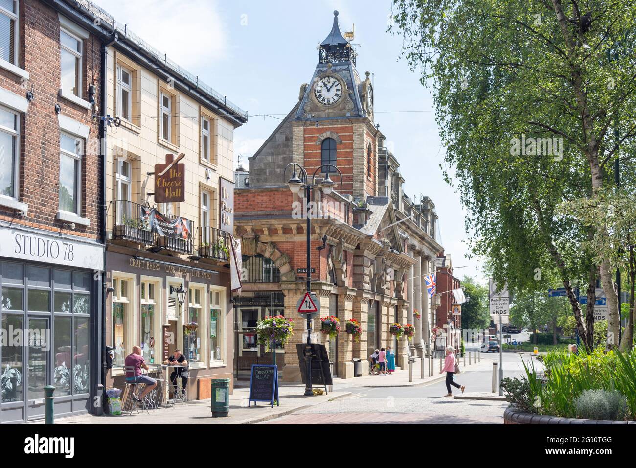 Old Market Hall from Earle Street, Crewe, Cheshire, England, United Kingdom Stock Photo