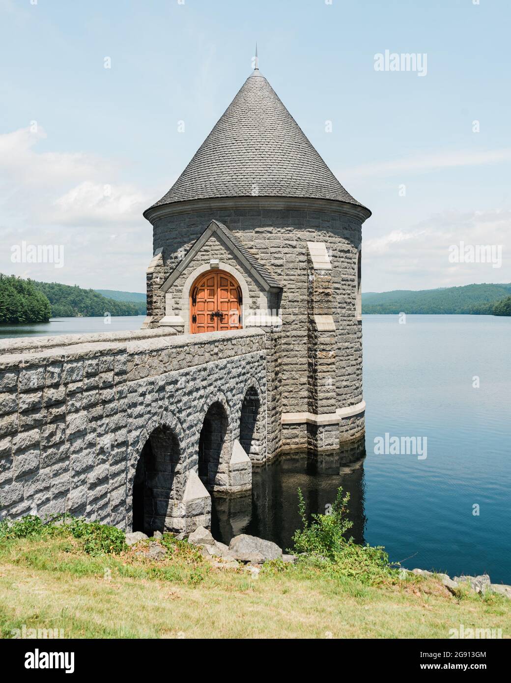 Saville Dam, on Barkhamsted Reservoir, in Connecticut Stock Photo Alamy