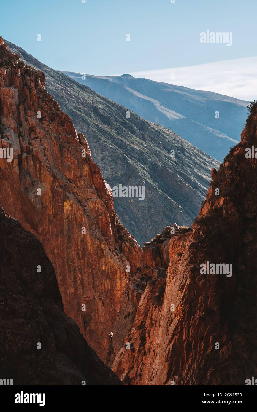 man trekking in the Andes Stock Photo - Alamy