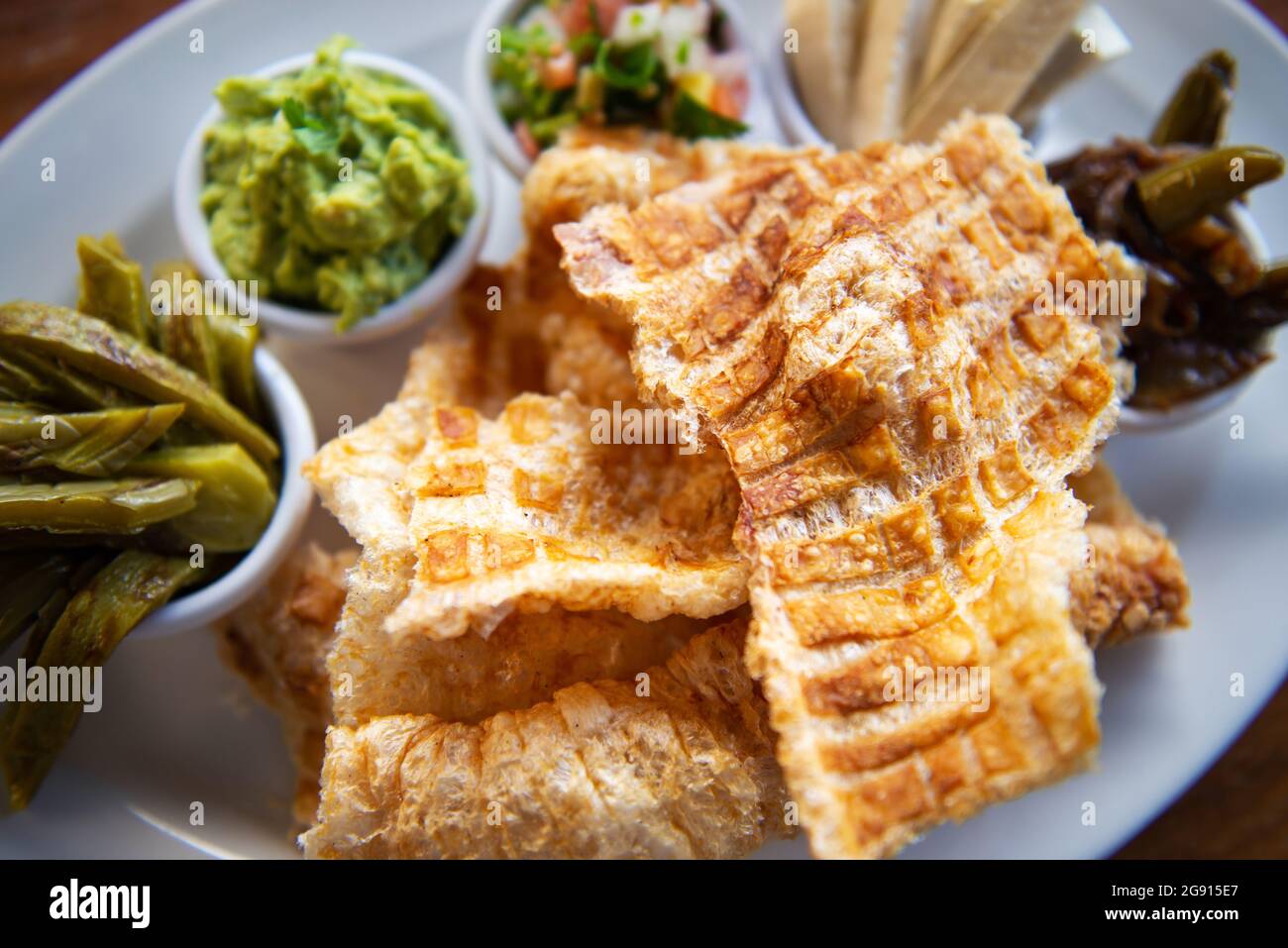 Mexican Pork rind. Traditional Mexican food Stock Photo Alamy