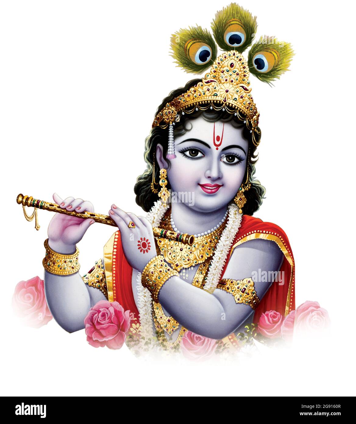 Indian God Lord Krishna High Resolution Illustration Stock Photo - Alamy