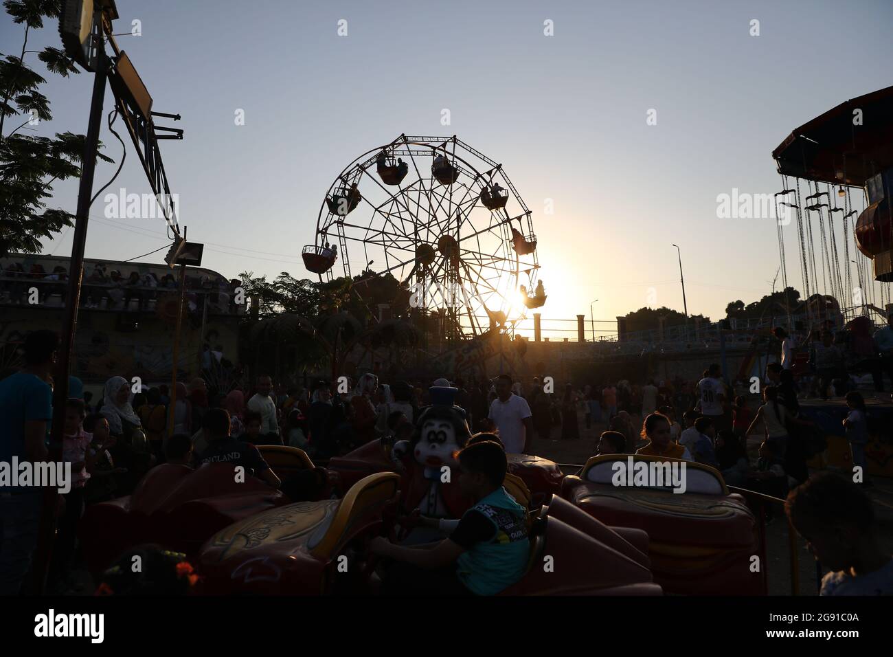 Qalyubia Egypt 23rd July 21 People Enjoy Themselves At A Park During Eid Al Adha Holiday In Qalyubia Province Egypt On July 23 21 Credit Ahmed Gomaa Xinhua Alamy Live News Stock Photo Alamy