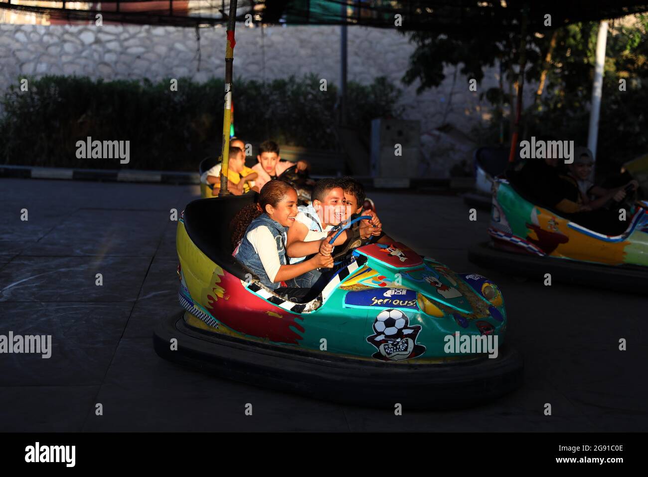 Qalyubia Egypt 23rd July 21 Children Enjoy Themselves At A Park During Eid Al Adha Holiday In Qalyubia Province Egypt On July 23 21 Credit Ahmed Gomaa Xinhua Alamy Live News Stock Photo Alamy