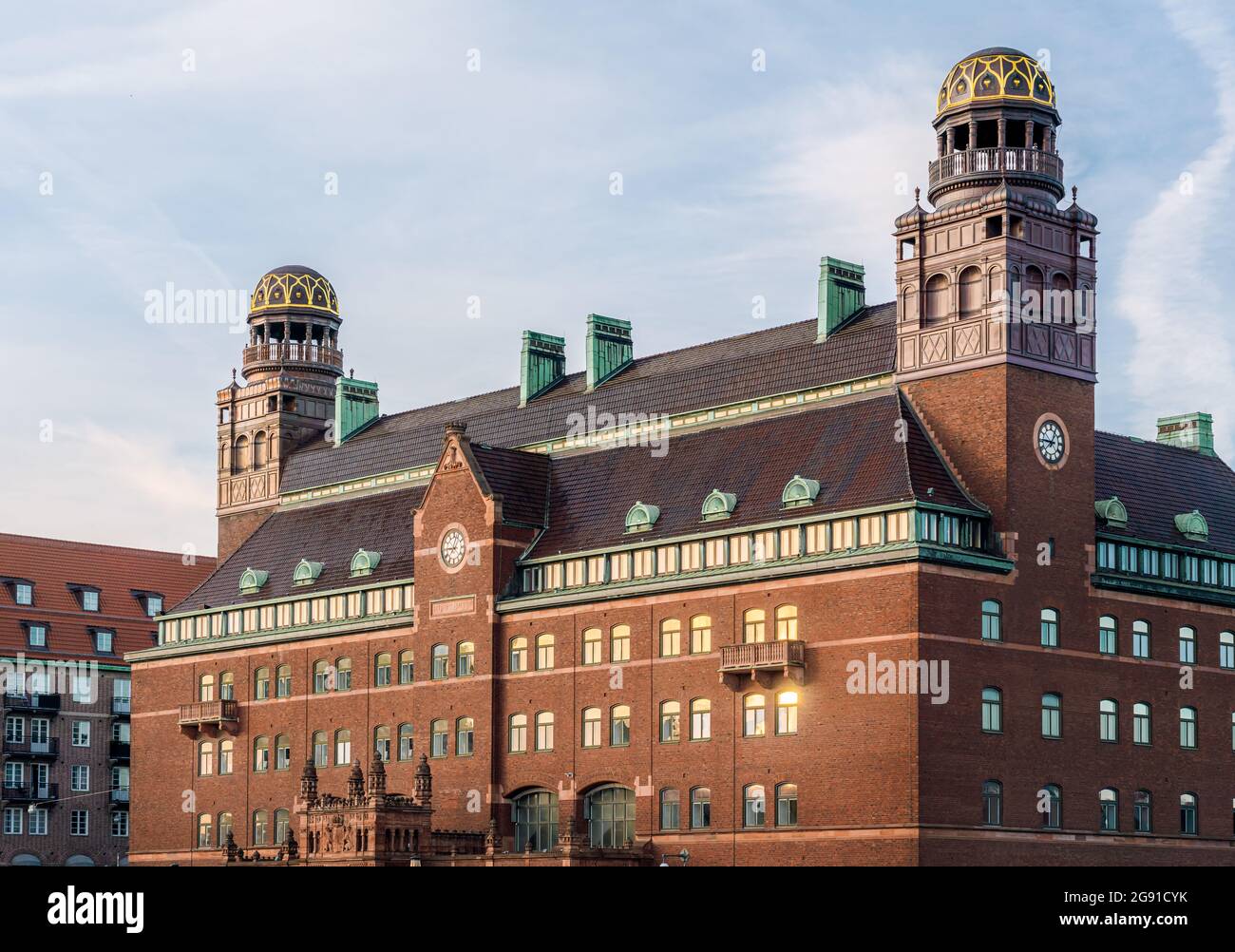 Central Post Office Building (Centralposthuset) Malmo, Sweden Stock