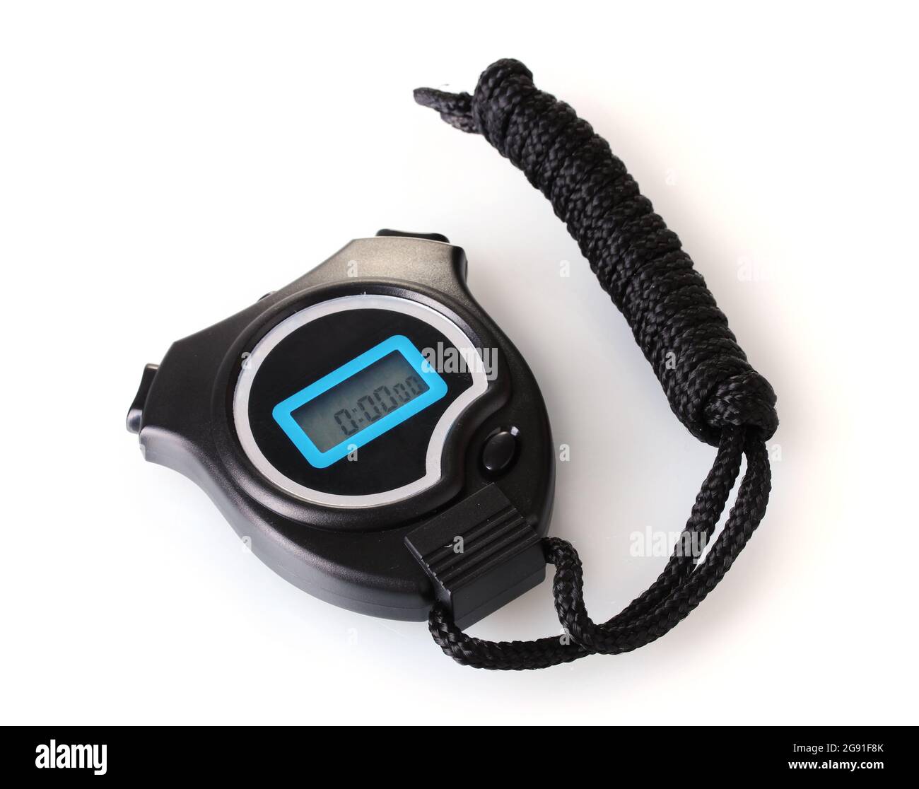 electronic sport timer isolated on white Stock Photo Alamy
