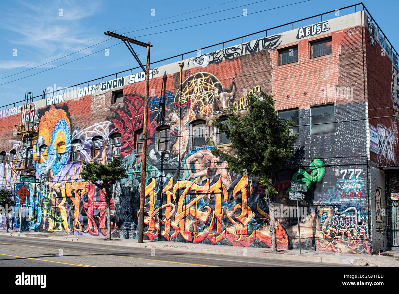 Murals and street art from the Arts District in Los Angeles California ...