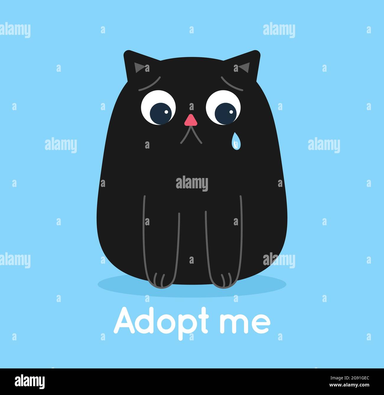 Adopt me cartoon landing page with homeless pets Vector Image