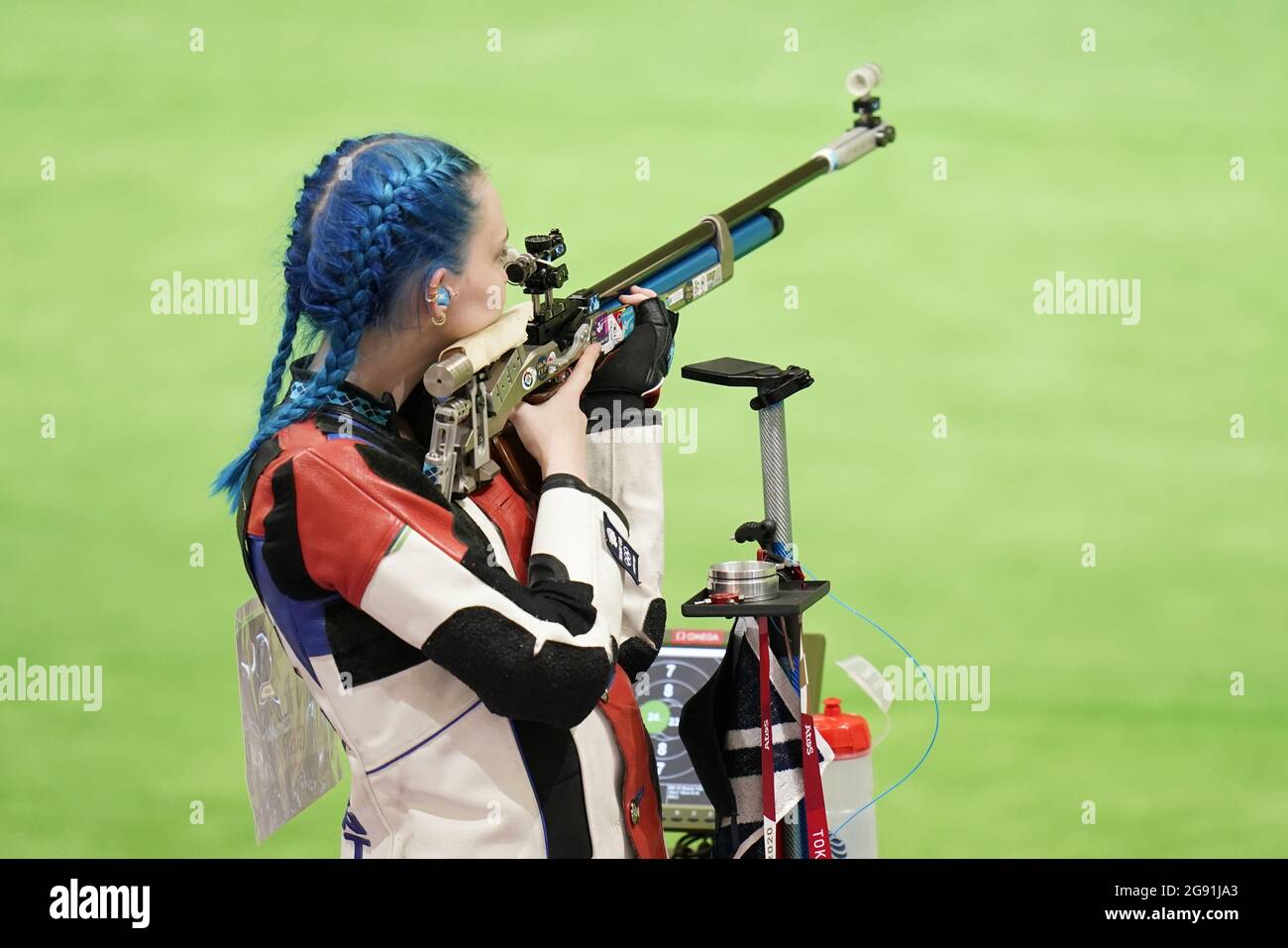 Great Britain's Seonaid McIntosh in action during the 10m Air Rifle ...