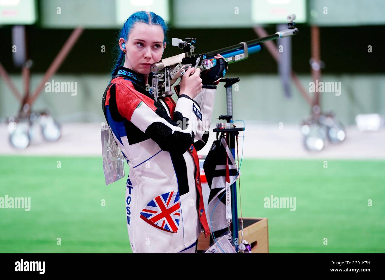 Great Britain's Seonaid McIntosh in action during the 10m Air Rifle ...